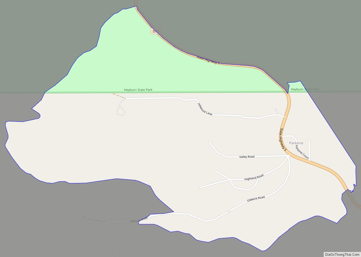 Map of Parkline CDP