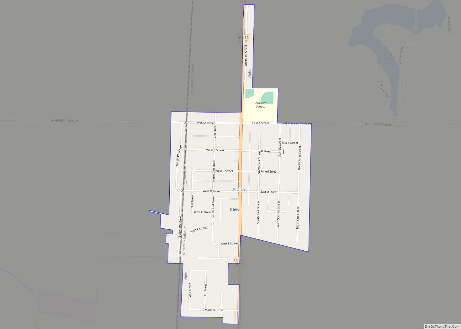 Map of Alpha village