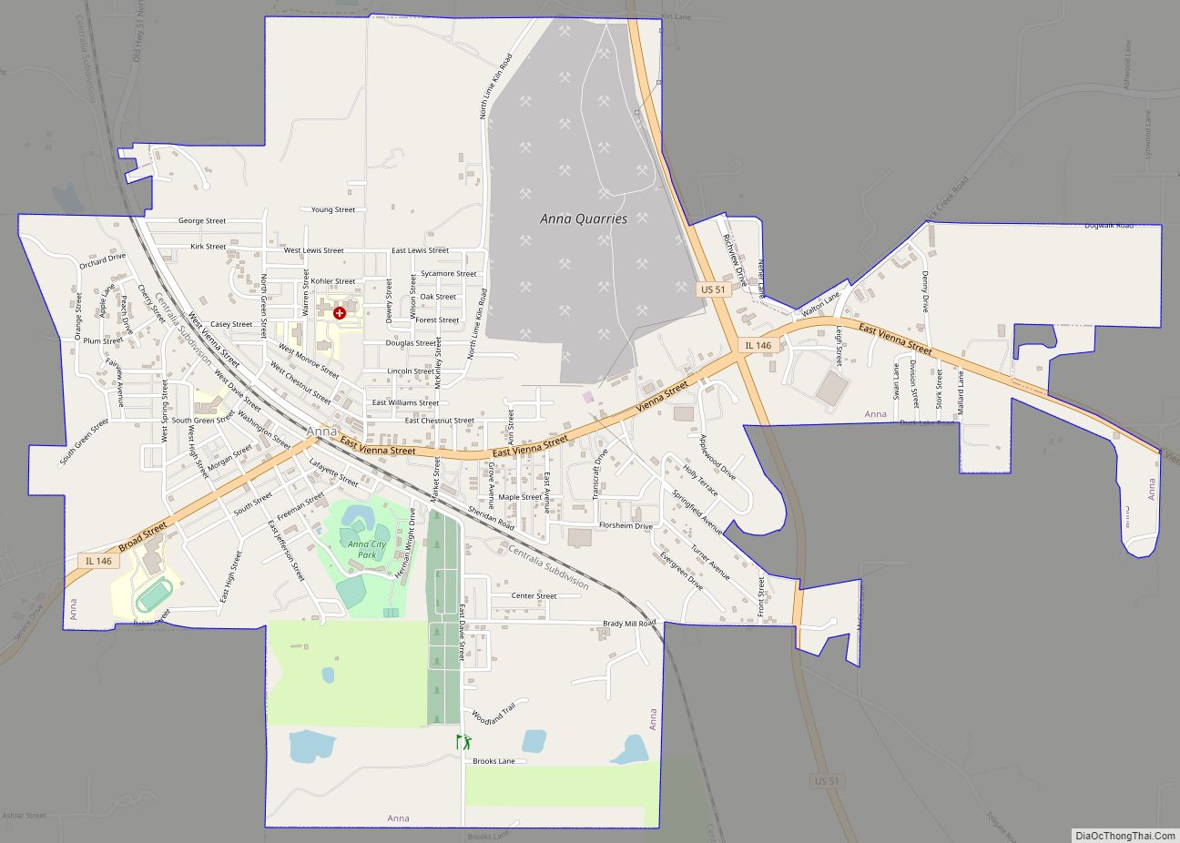 Map of Anna city