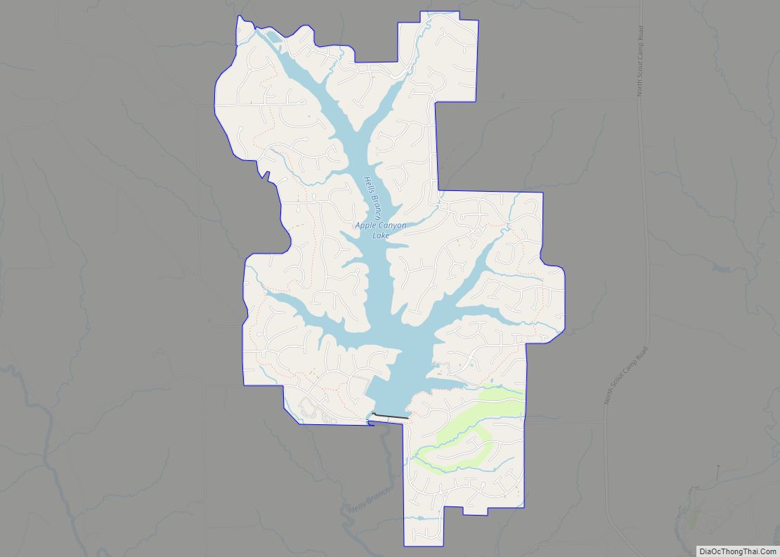 Map of Apple Canyon Lake CDP