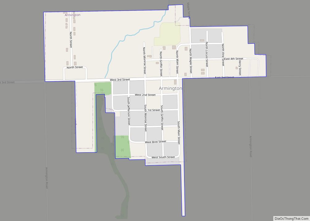 Map of Armington village