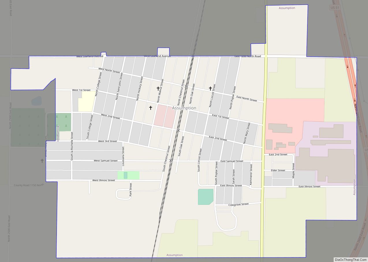 Map of Assumption city