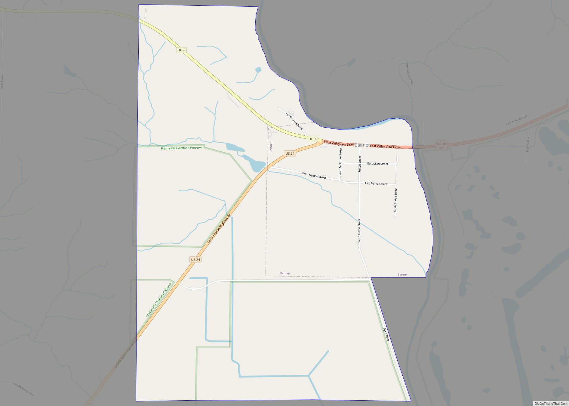 Map of Banner village