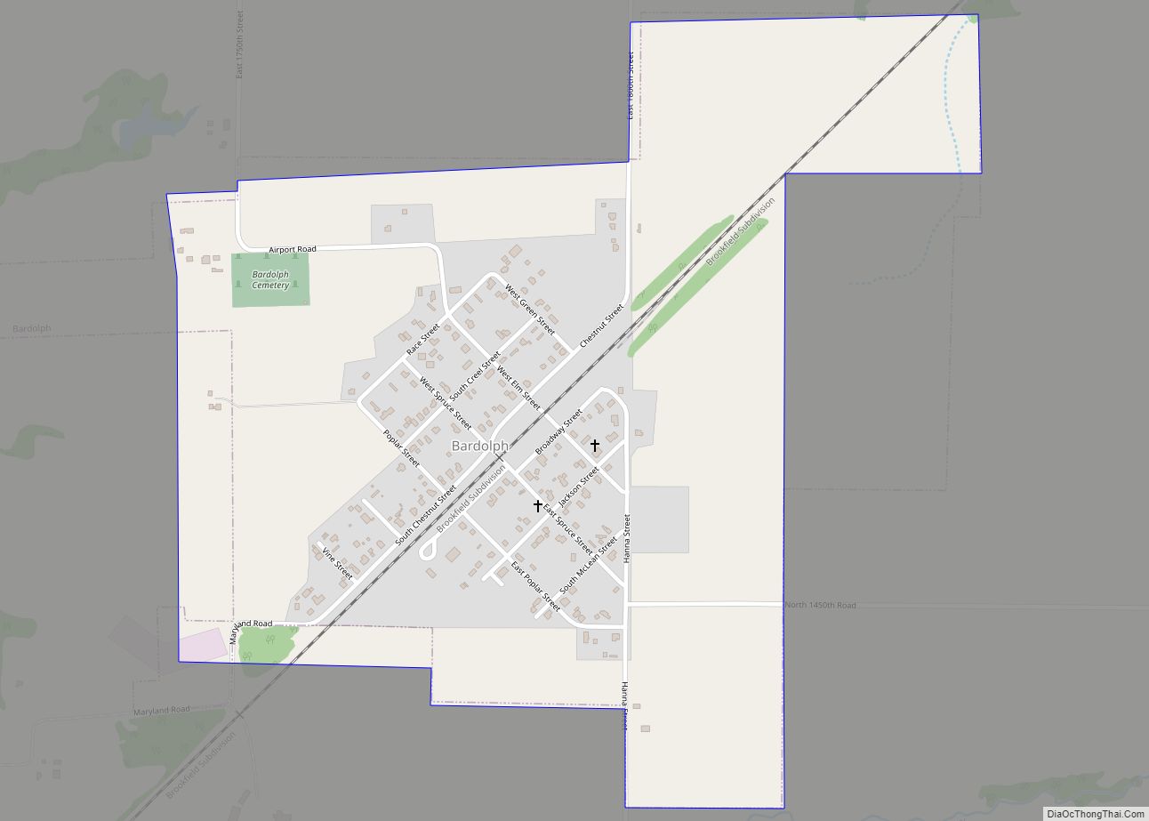 Map of Bardolph village