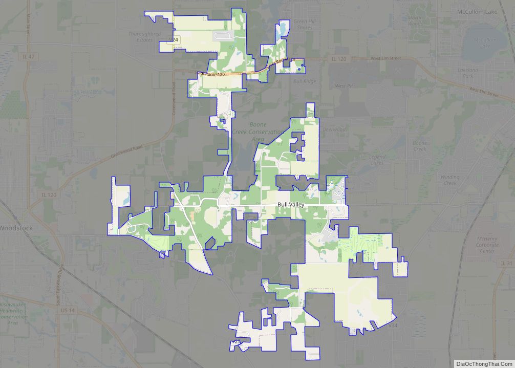 Map of Bull Valley village