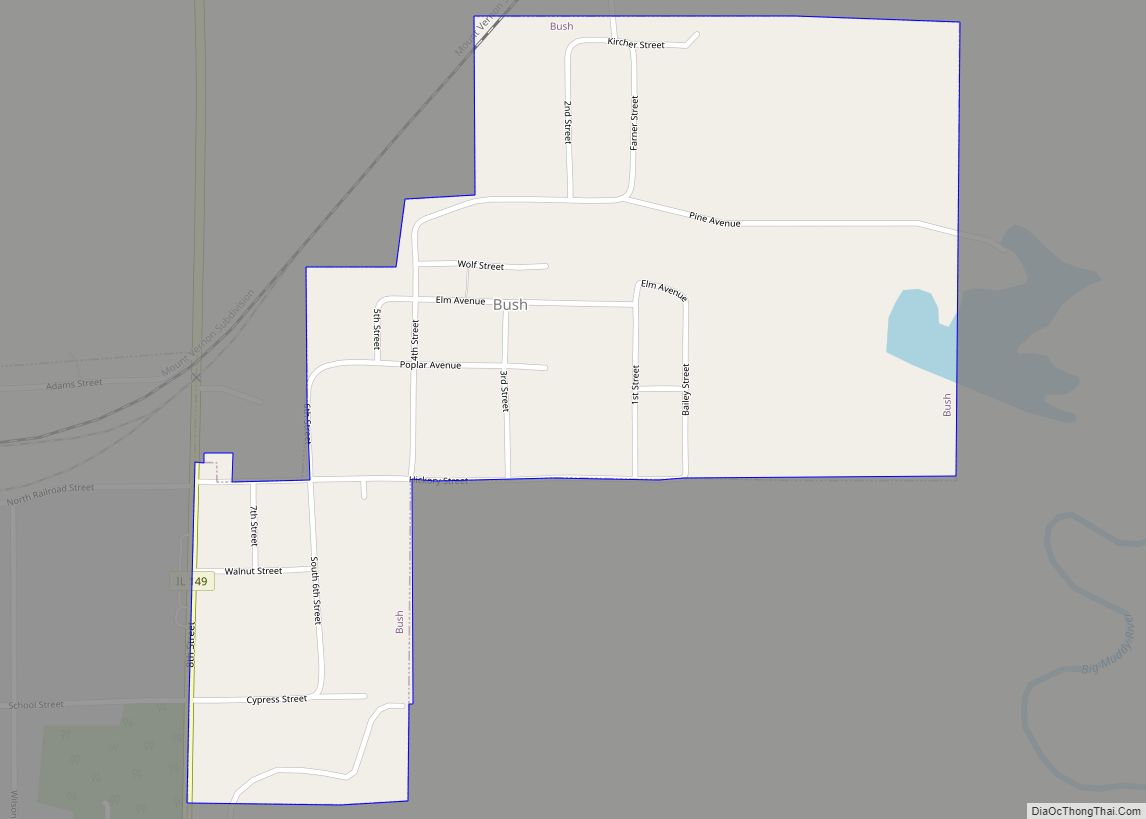 Map of Bush village