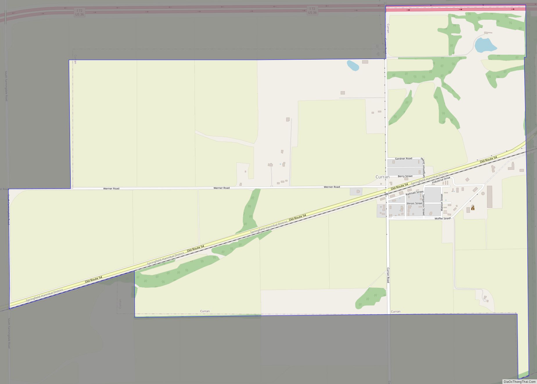 Map of Curran village