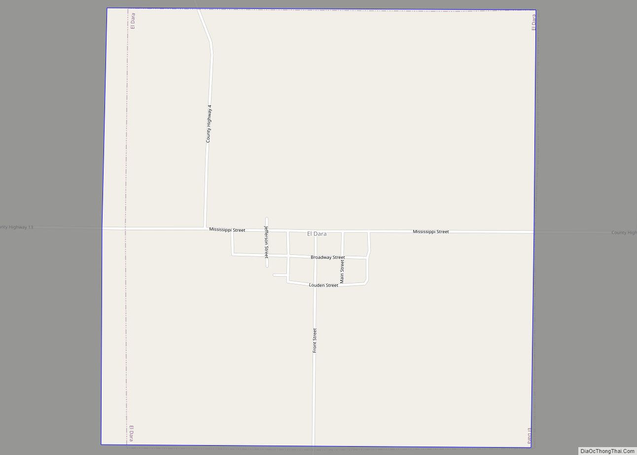 Map of El Dara village