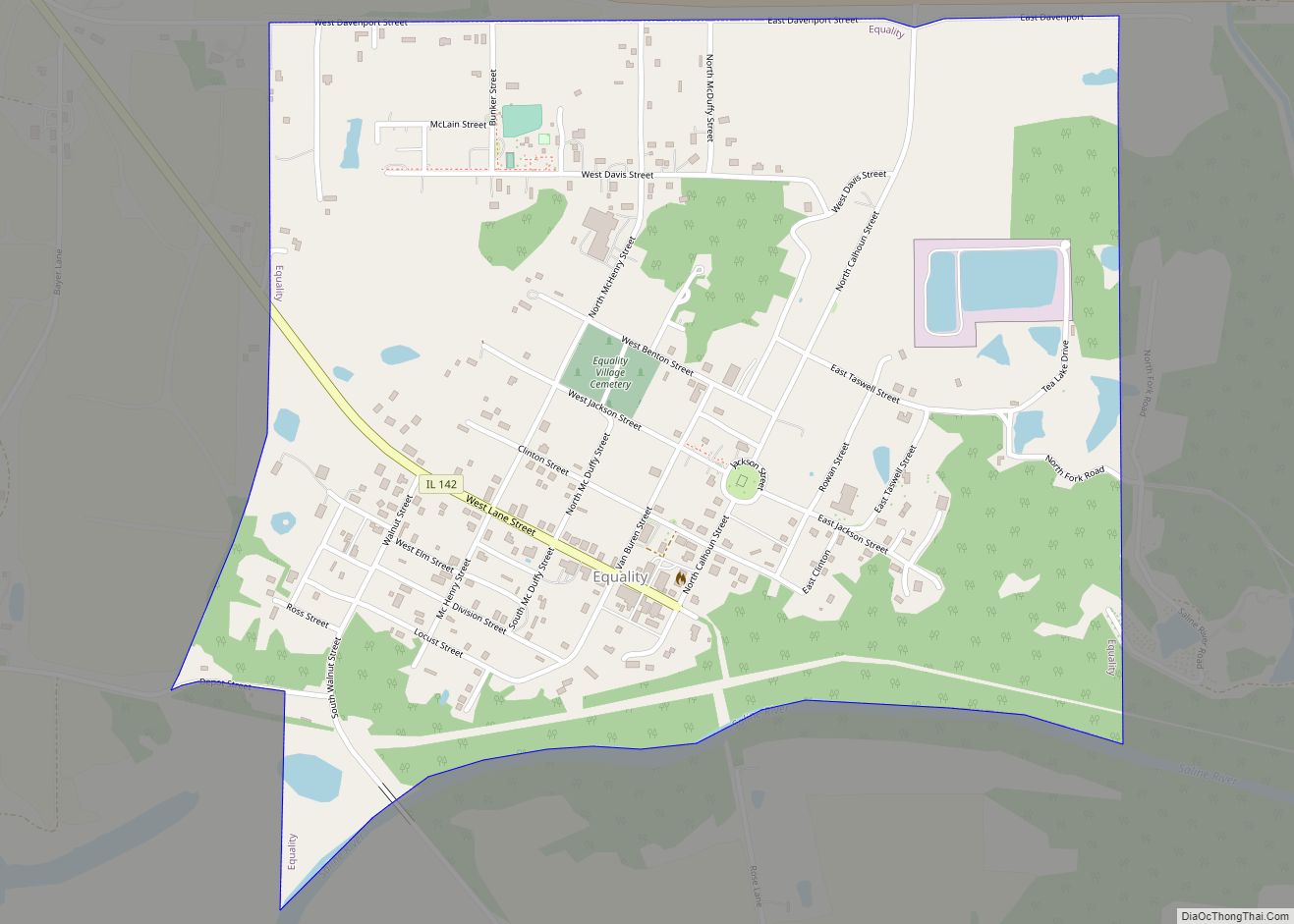 Map of Equality village