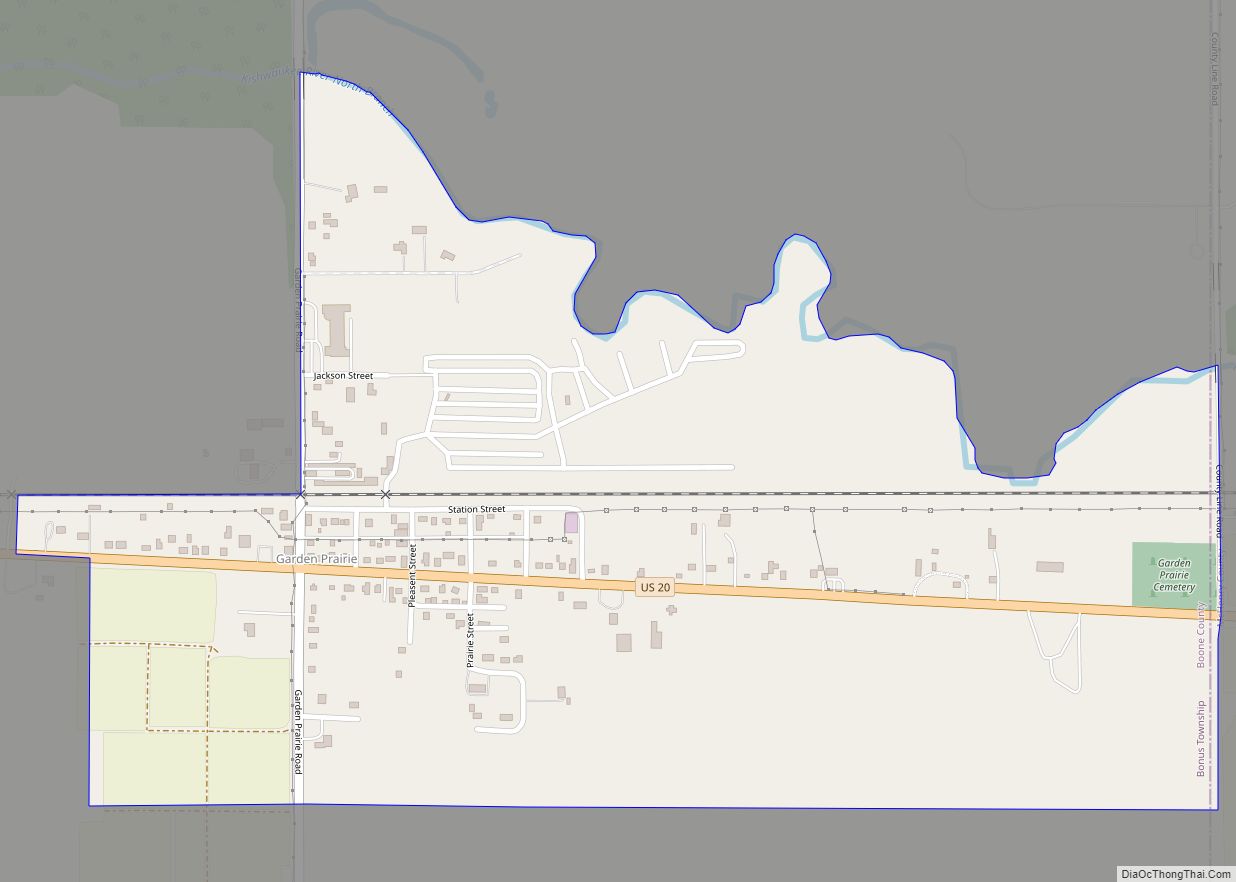 Map of Garden Prairie CDP