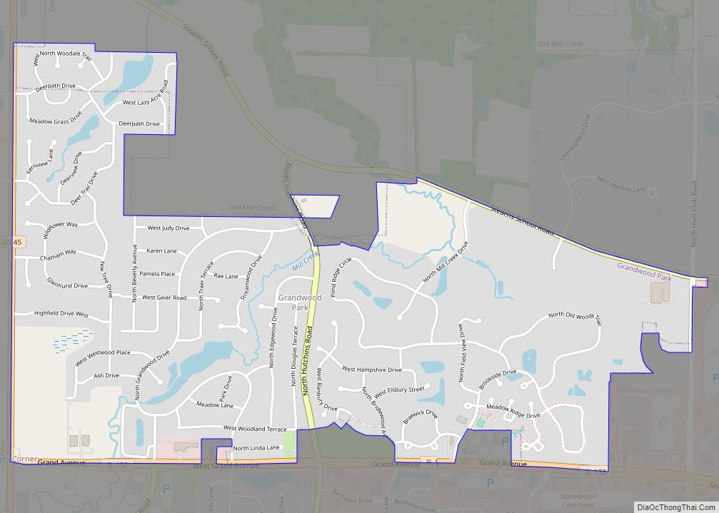 Map of Grandwood Park CDP