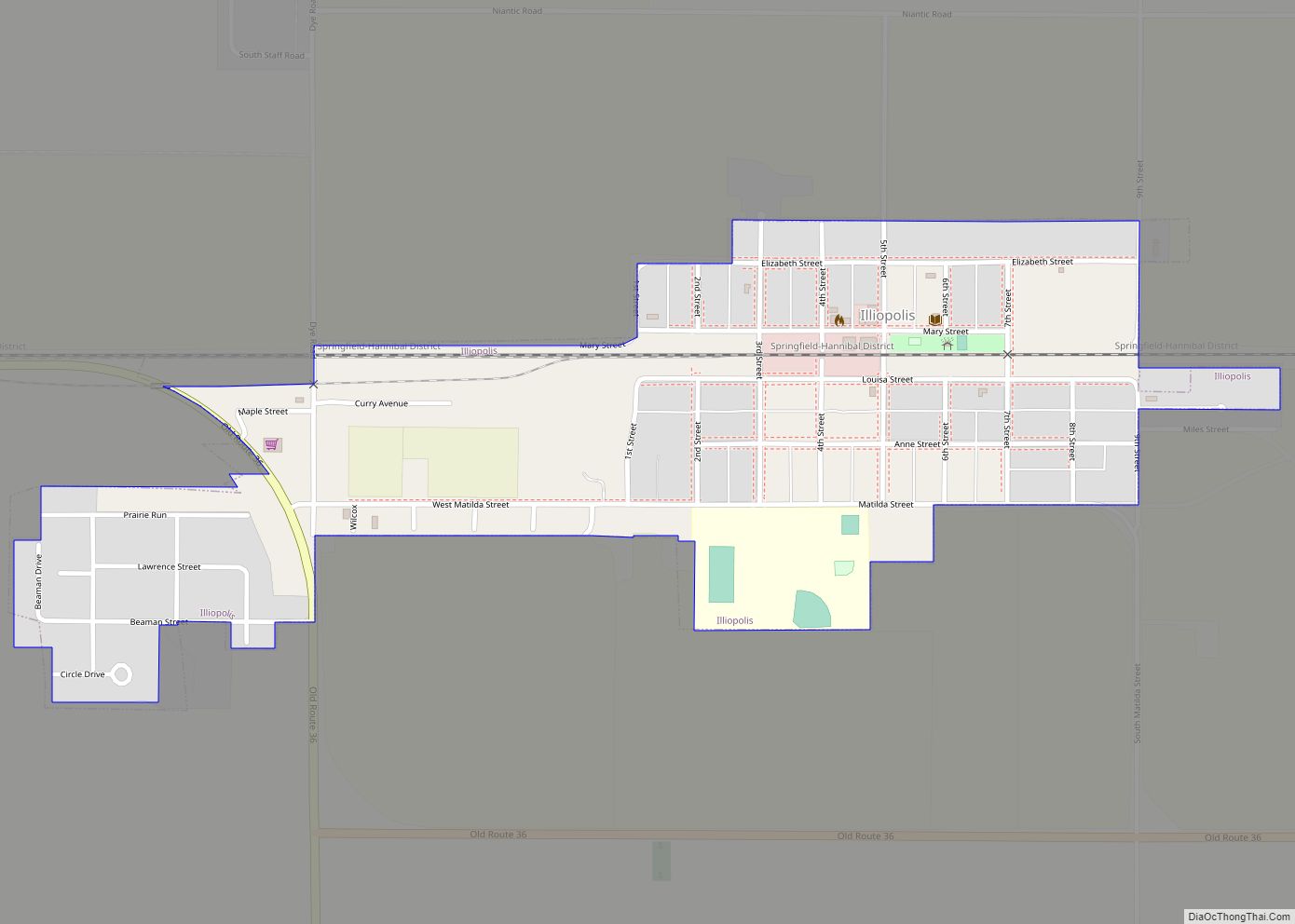 Map of Illiopolis village