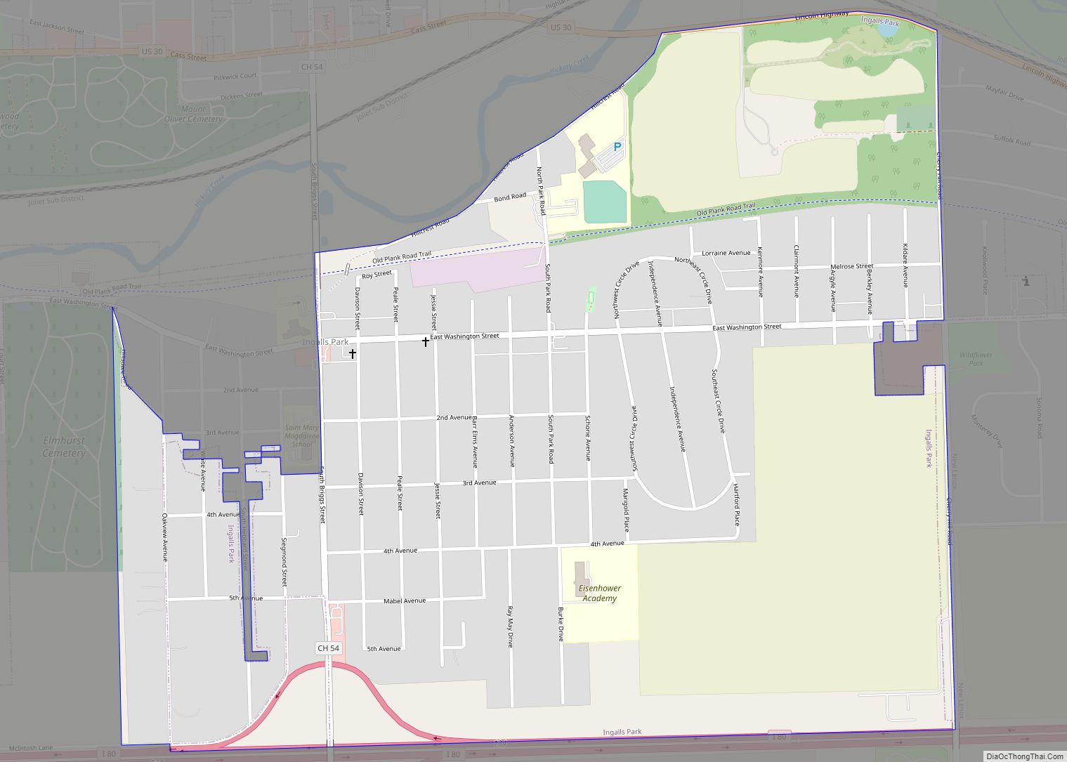 Map of Ingalls Park CDP