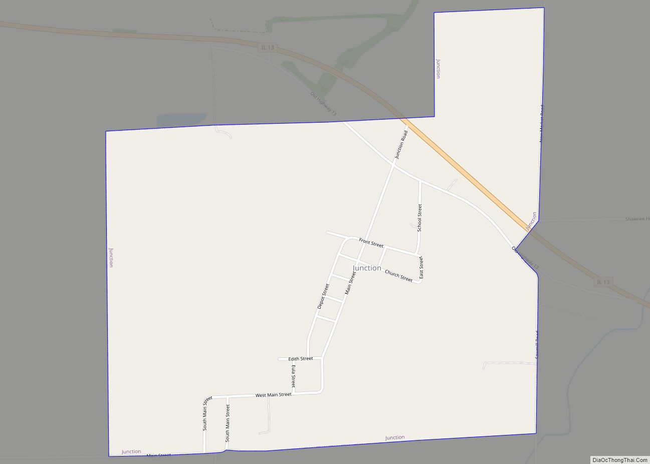 Map of Junction village