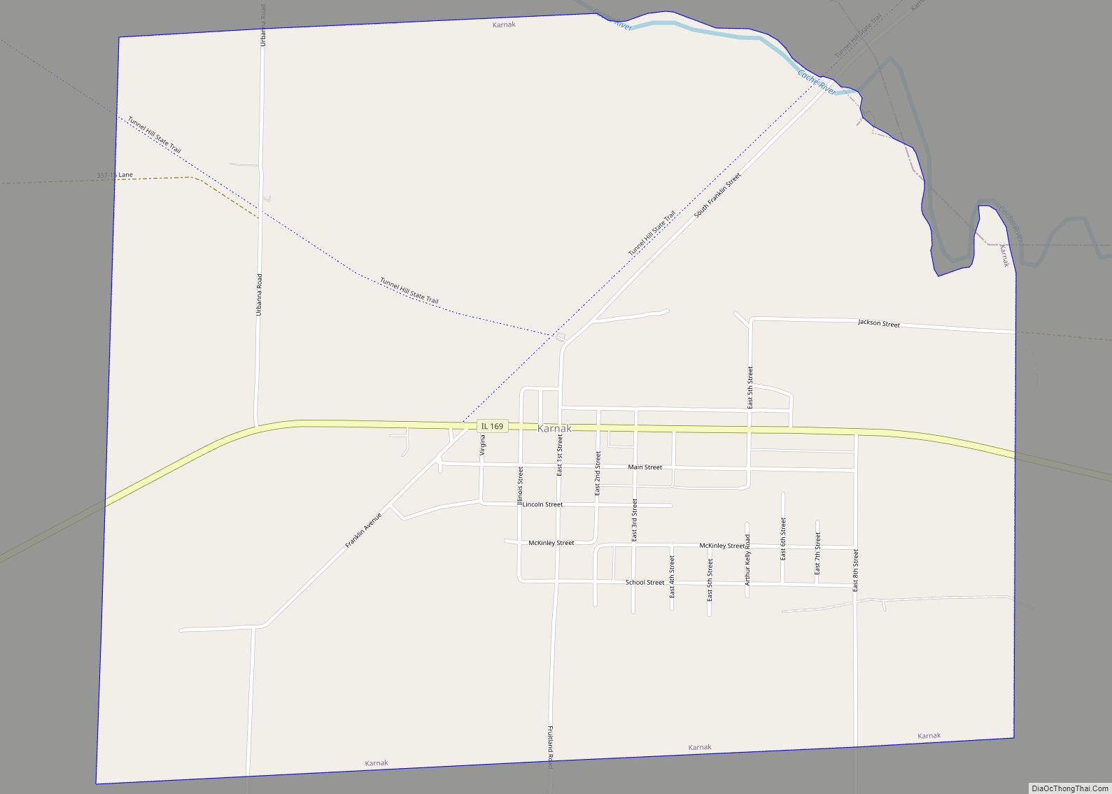 Map of Karnak village