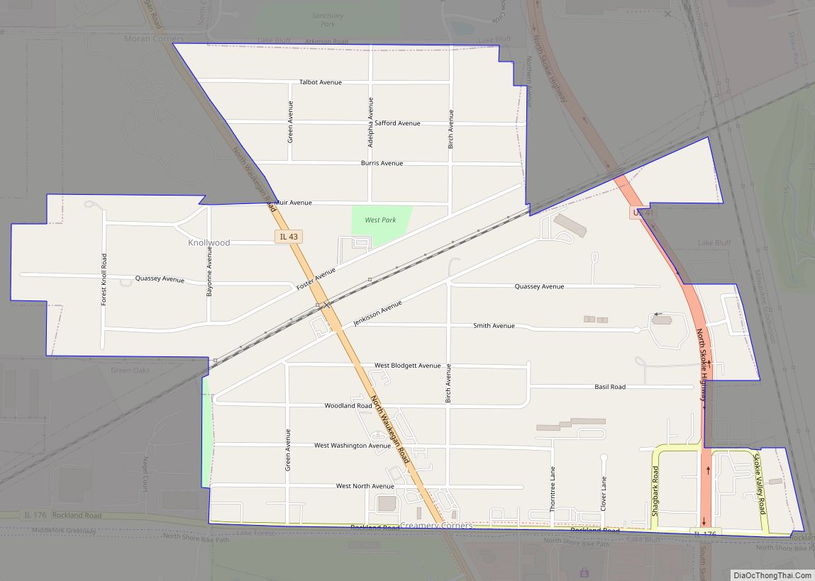 Map of Knollwood CDP