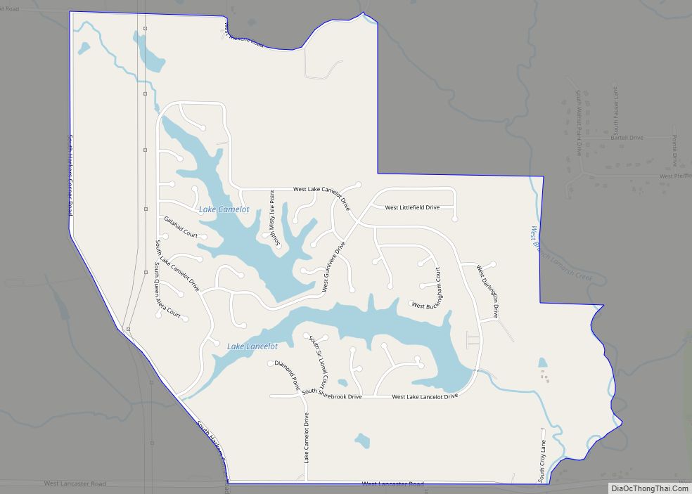 Map of Lake Camelot CDP