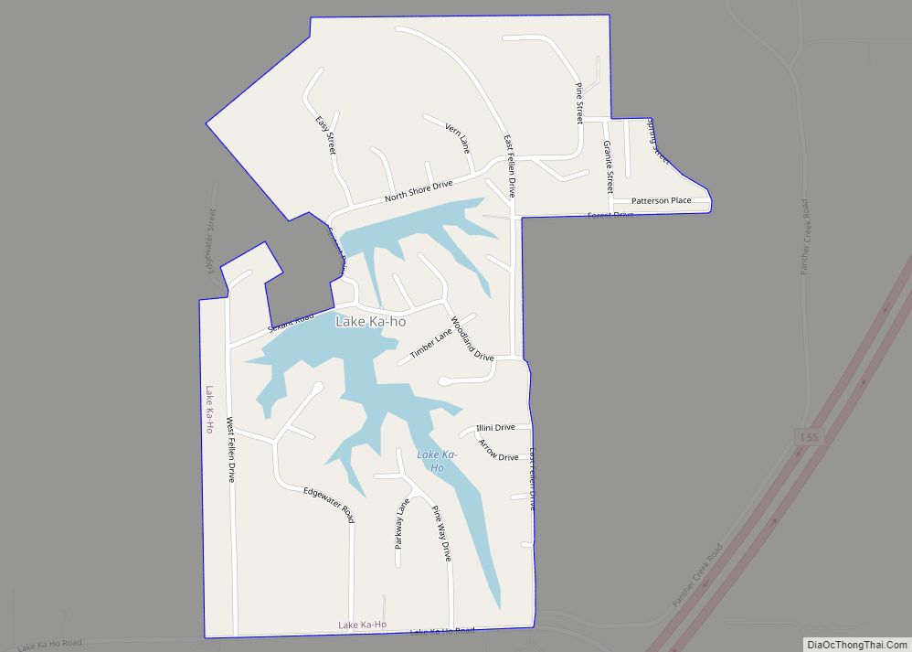 Map of Lake Ka-Ho village