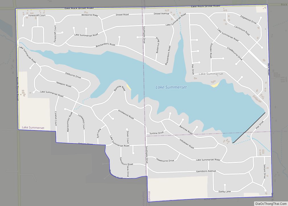 Map of Lake Summerset CDP