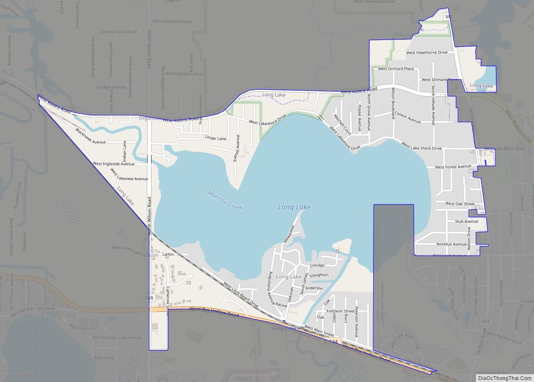 Map of Long Lake CDP