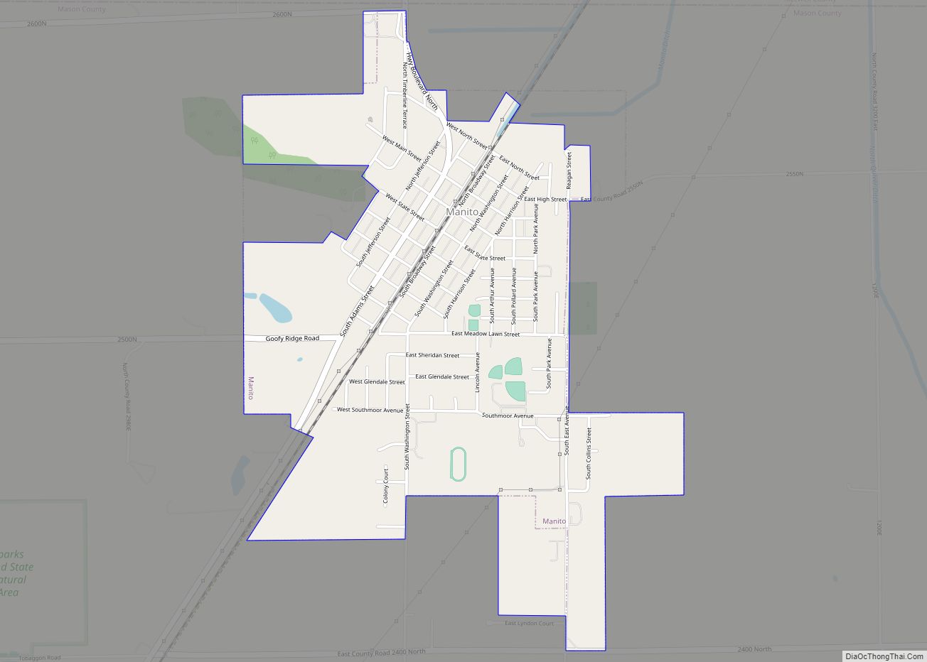 Map of Manito village