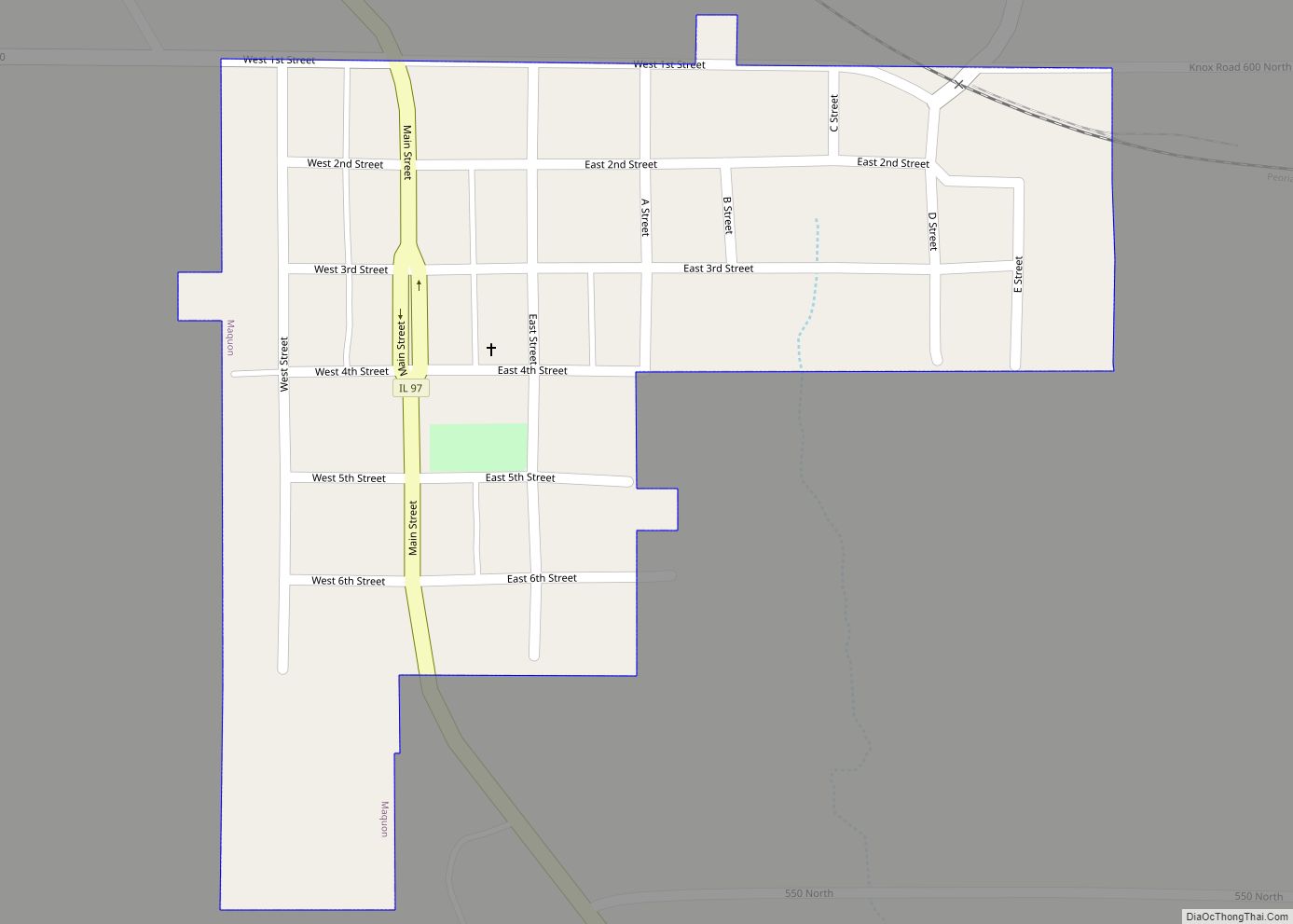 Map of Maquon village