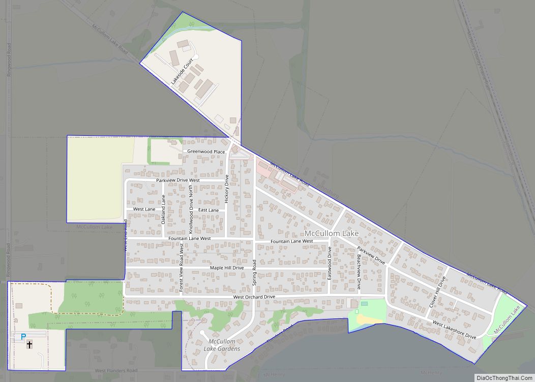 Map of McCullom Lake village