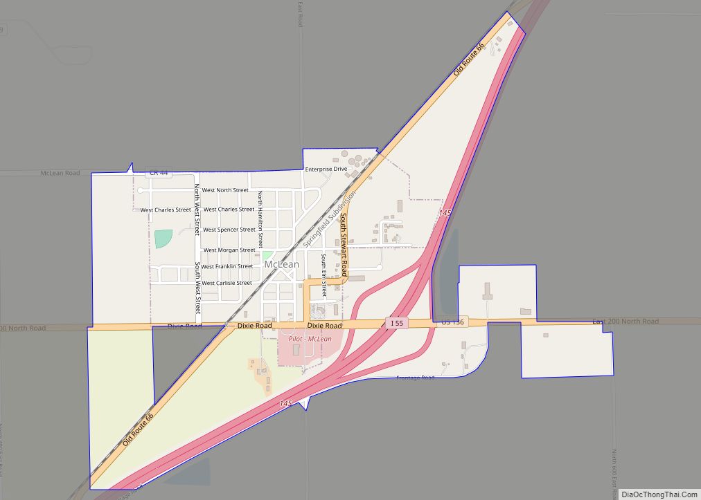 Map of McLean village