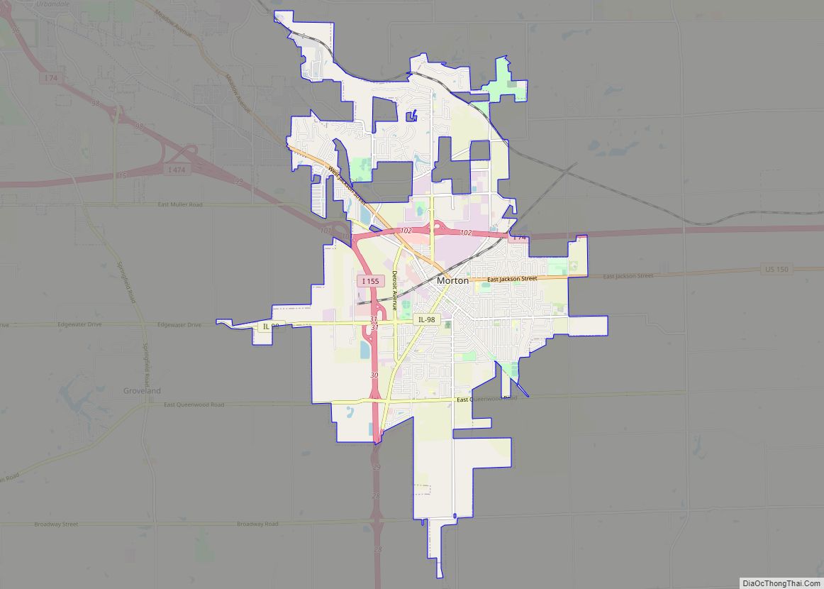 Map of Morton village