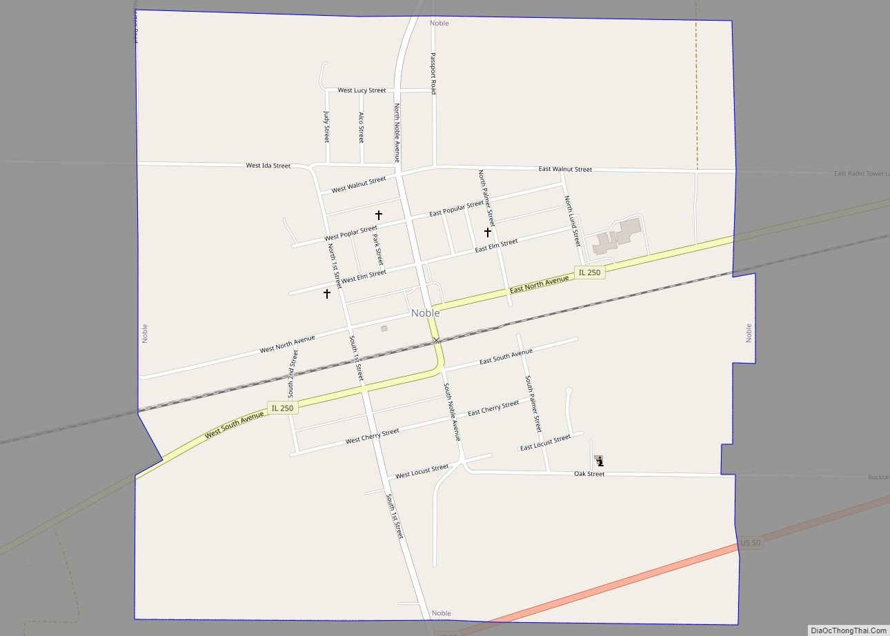 Map of Noble village