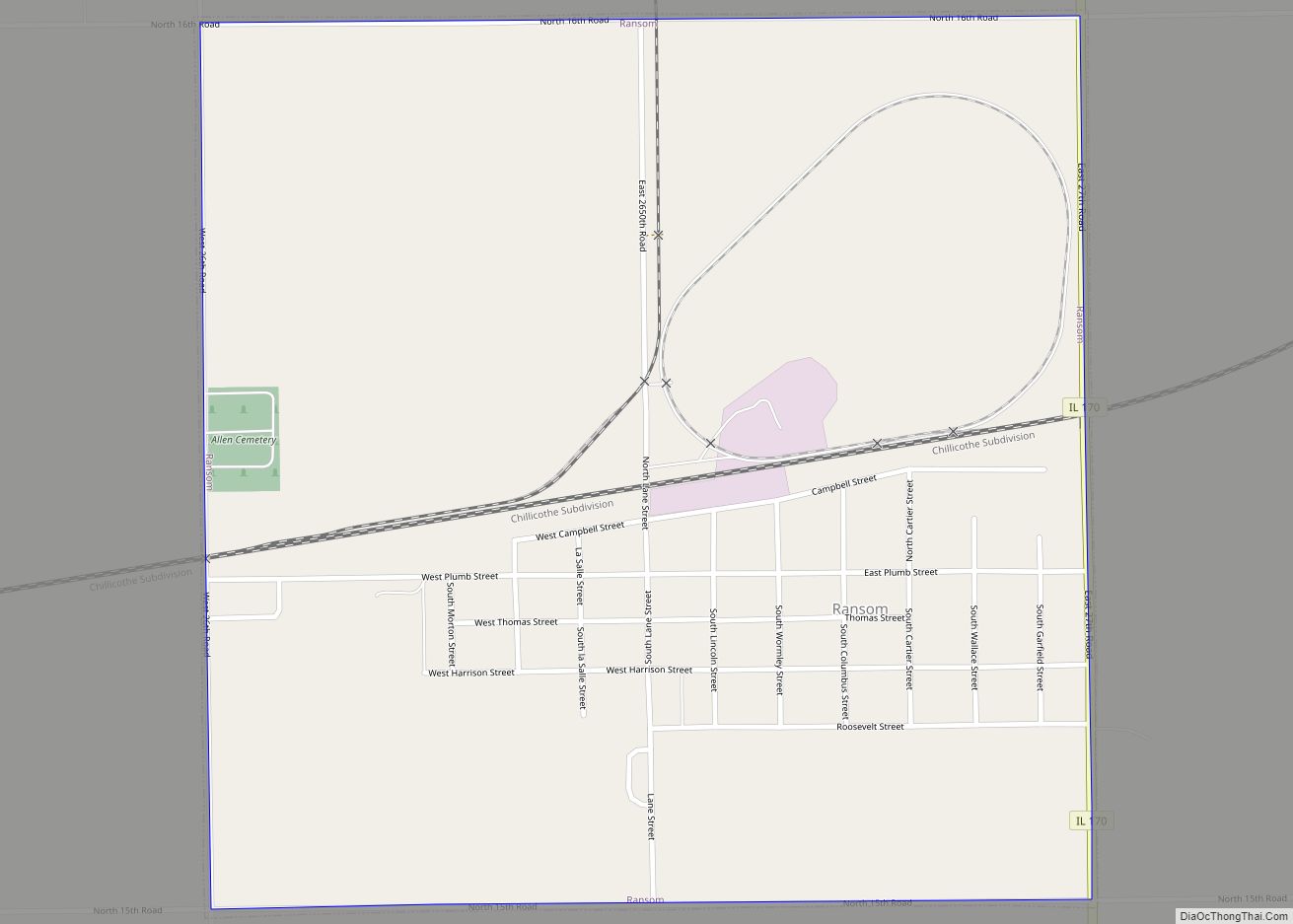 Map of Ransom village