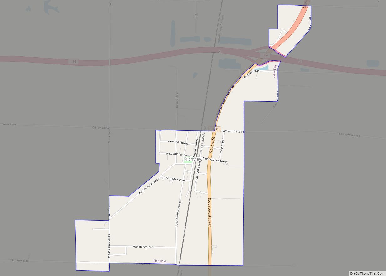 Map of Richview village