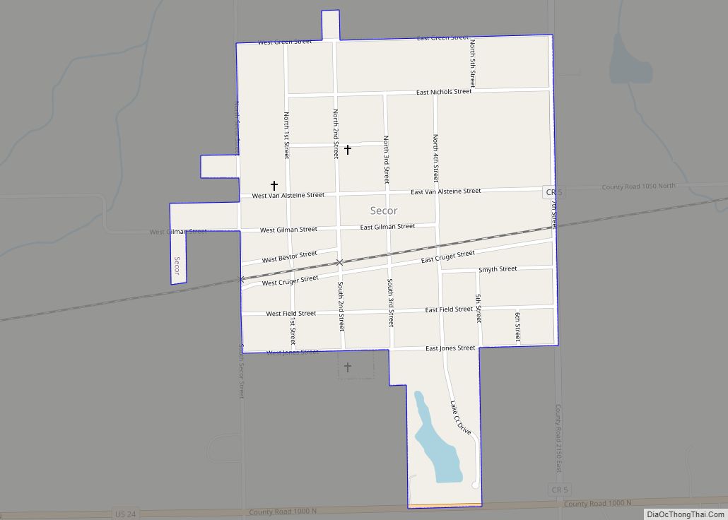Map of Secor village