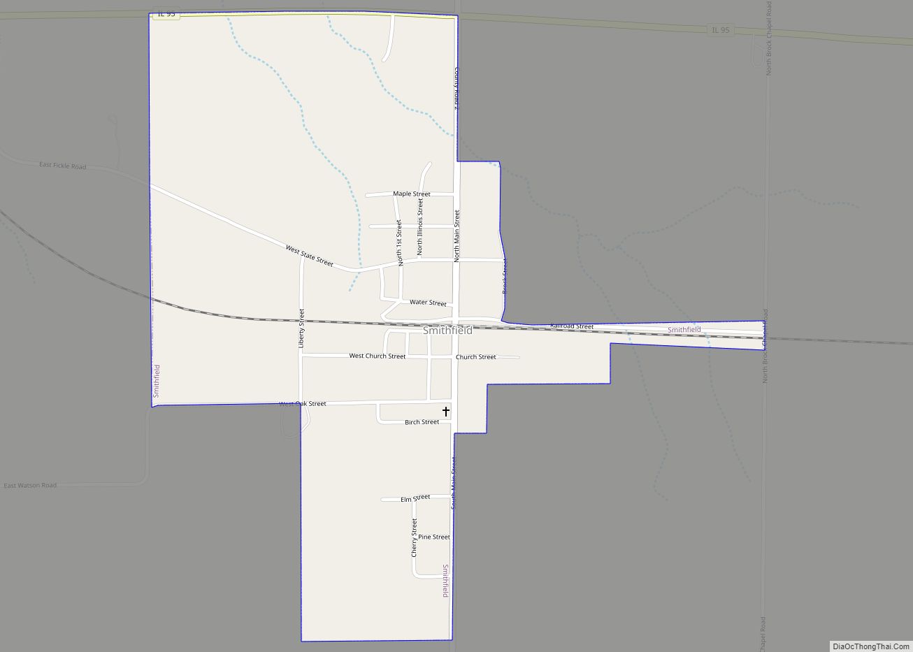 Map of Smithfield village