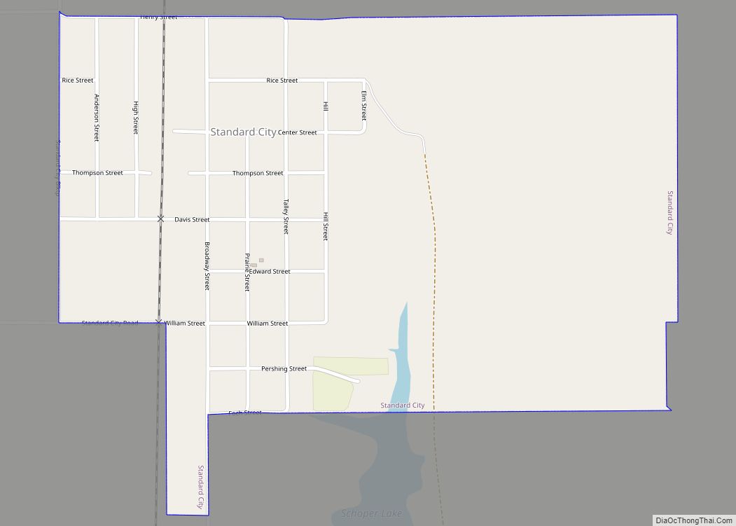 Map of Standard City village