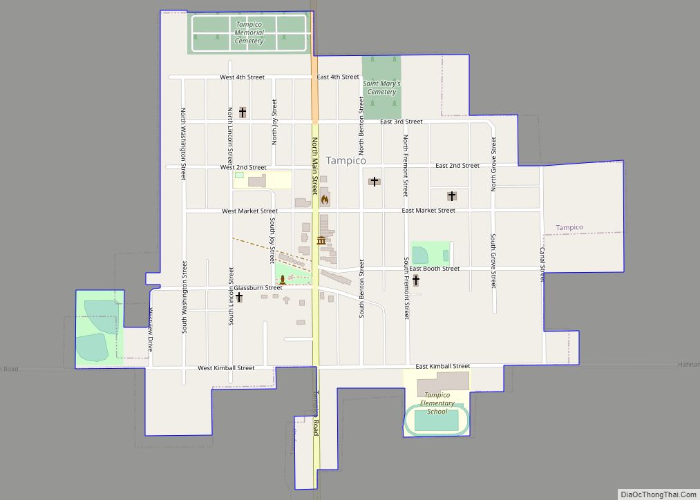 Map of Tampico village