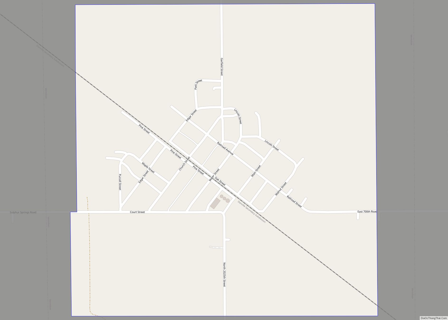 Map of Vermilion village
