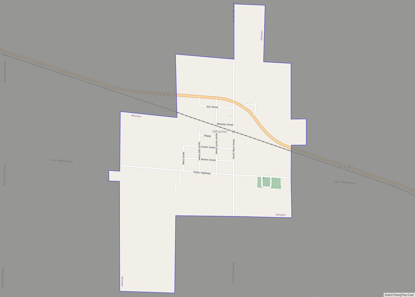 Map of Wheeler village