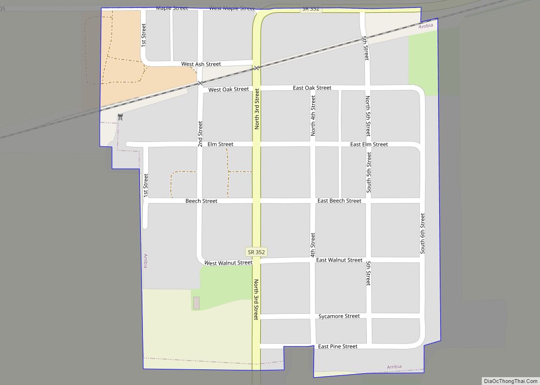 Map of Ambia town