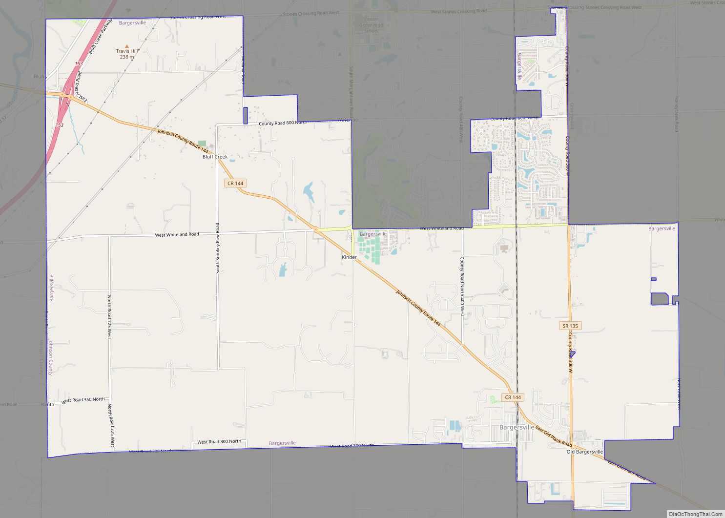 Map of Bargersville town