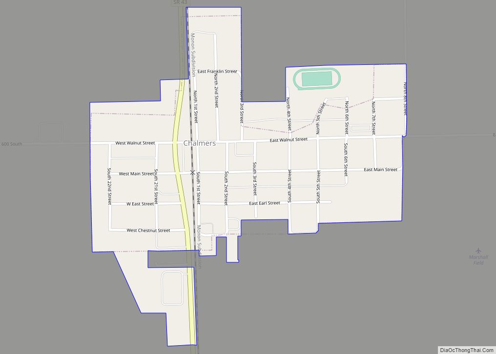 Map of Chalmers town