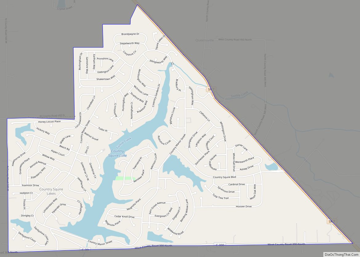 Map of Country Squire Lakes CDP