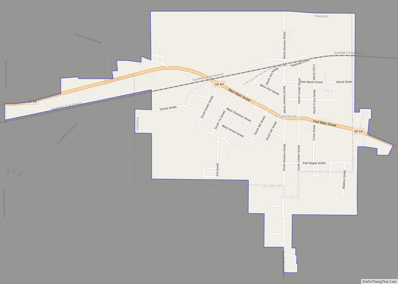 Map of Francisco town