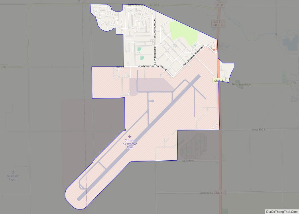 Map of Grissom AFB CDP