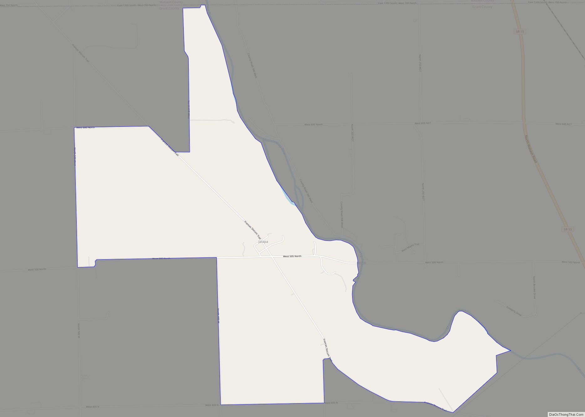 Map of Jalapa CDP