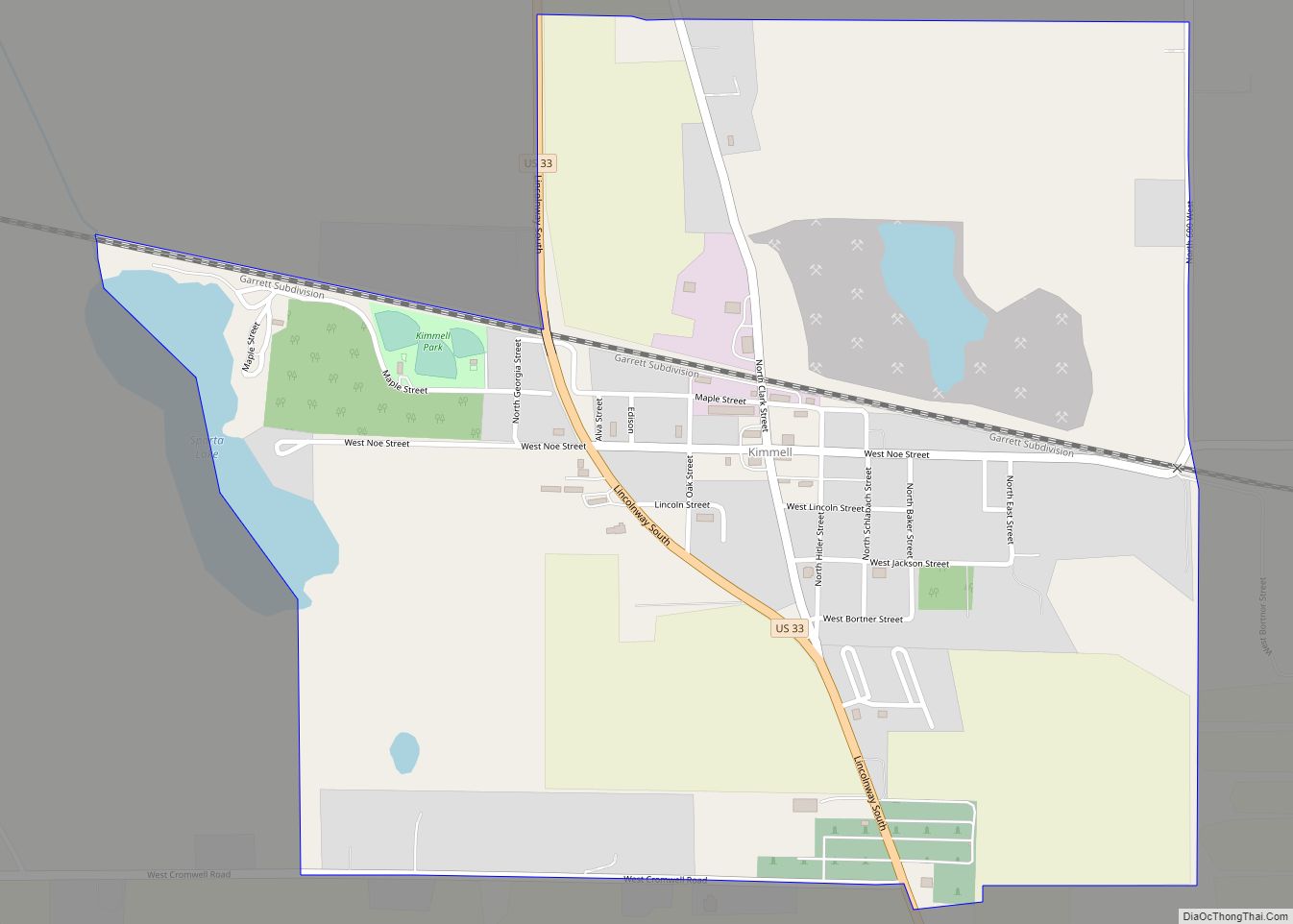 Map of Kimmell CDP