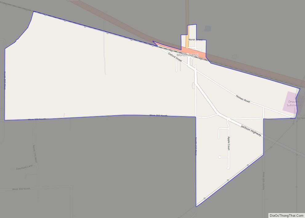 Map of Montmorenci CDP