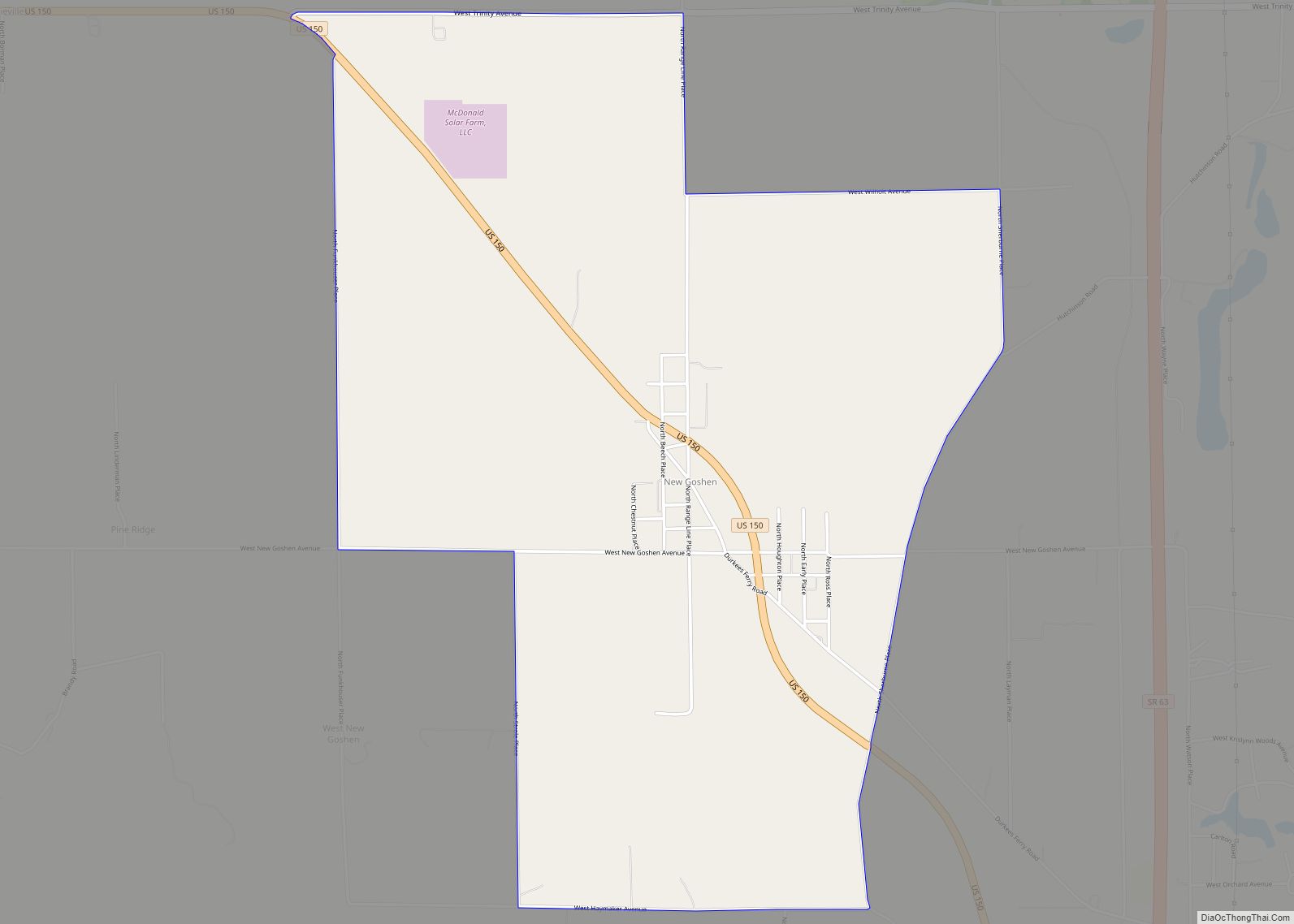 Map of New Goshen CDP