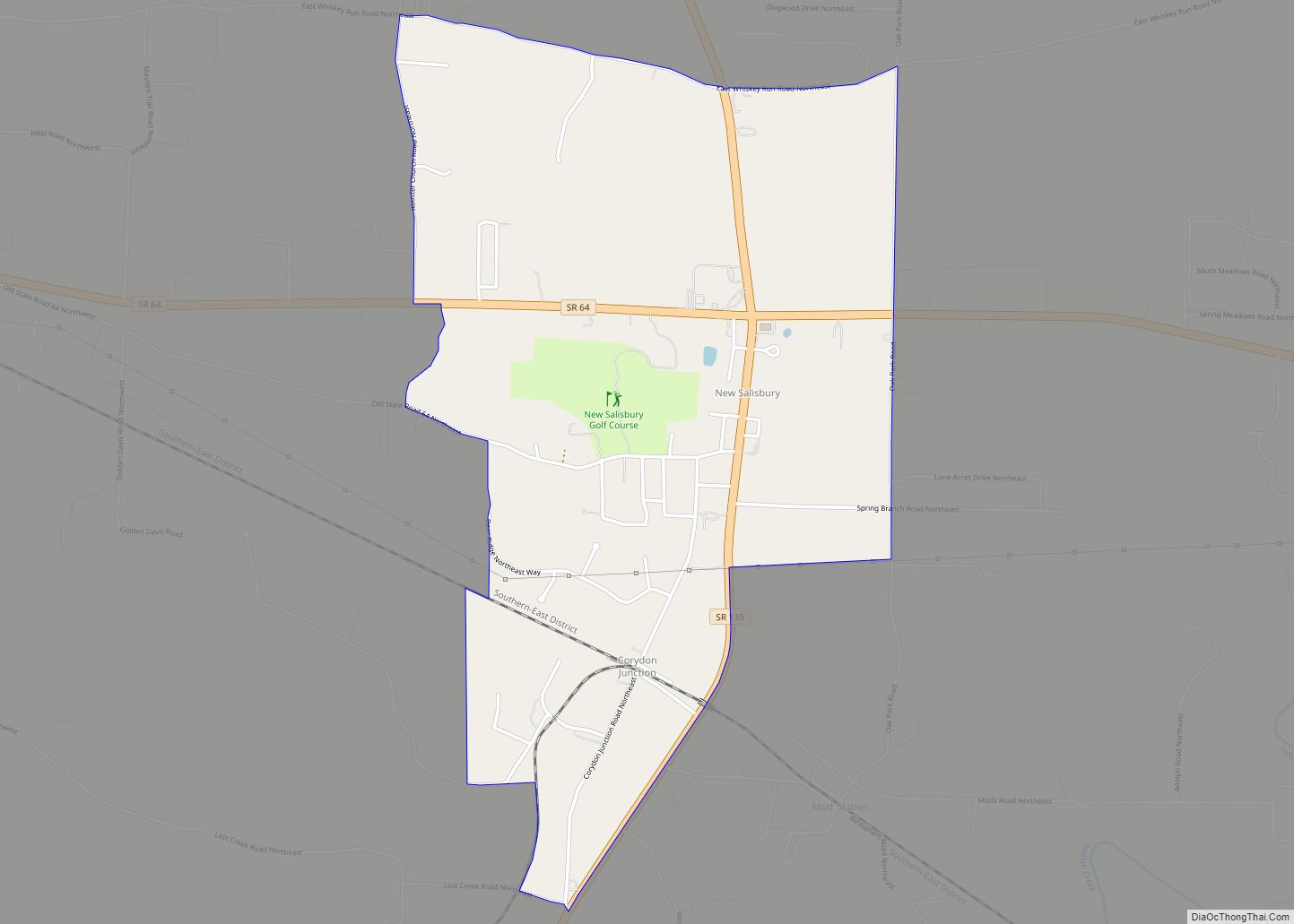 Map of New Salisbury CDP