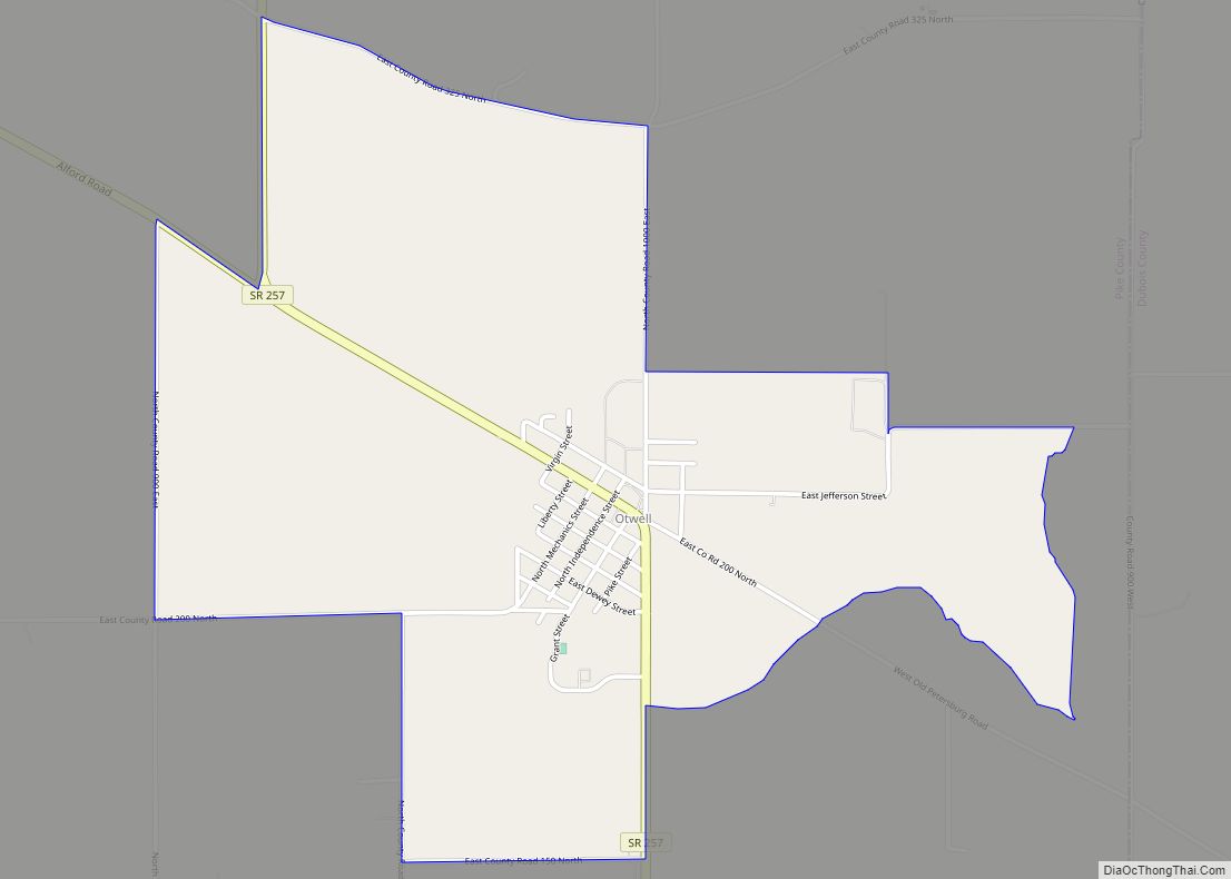 Map of Otwell CDP